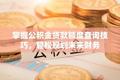 互助掌握公积金贷款额度查询技巧，轻松规划未来财务